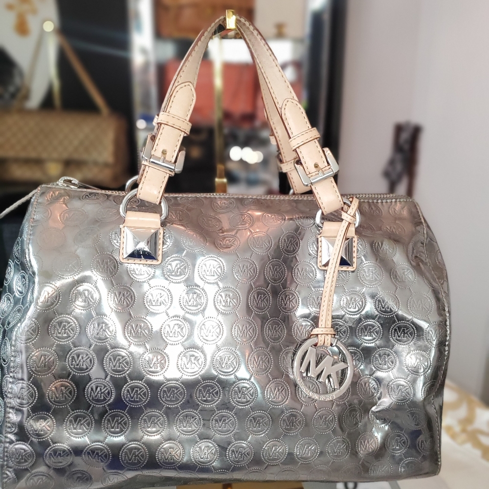 Michael Kors Silver Speedy Style MK Logo